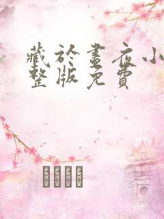 藏于昼夜小说完整版免费
