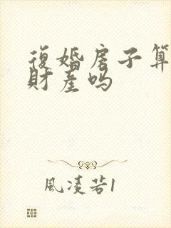 复婚房子算婚前财产吗