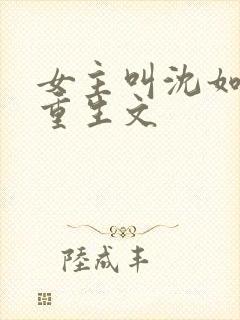 女主叫沈如意的重生文