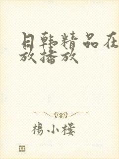 日韩精品在线播放播放