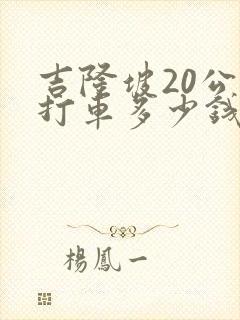吉隆坡20公里打车多少钱