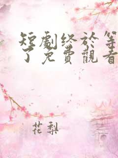 短剧终于等到你了免费观看