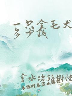 一只金毛犬小狗多少钱