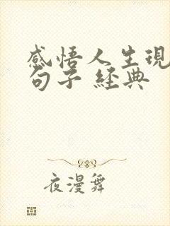 感悟人生现实的句子 经典