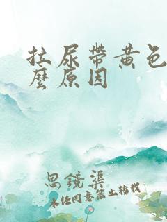 拉尿带黄色是什么原因