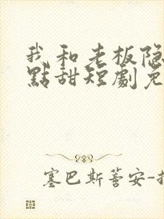 我和老板隐婚有点甜短剧免费观看