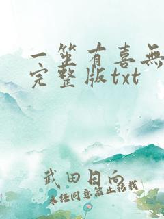 一笙有喜无删减完整版txt
