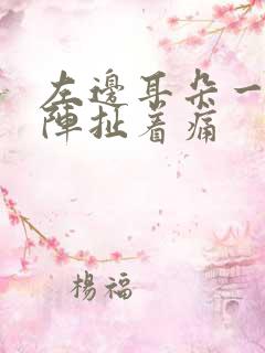 左边耳朵一阵一阵扯着痛