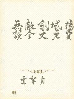 无敌剑域杨叶小说全文免费阅读下载