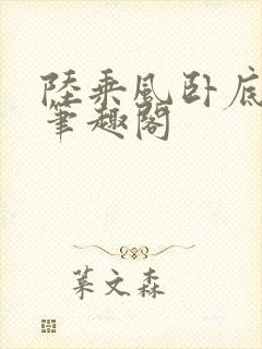 陆乘风卧底小说笔趣阁