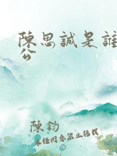 陈思诚是谁的老公