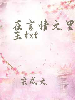 在言情文里撩男主txt