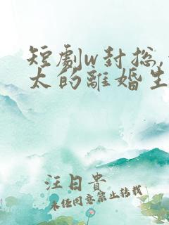 短剧w封总,太太的离婚生效了》