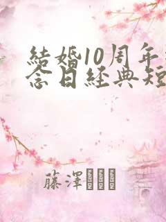 结婚10周年纪念日经典短句