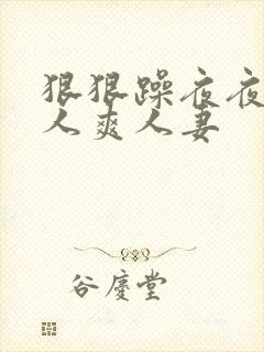 狠狠躁夜夜躁人人爽人妻