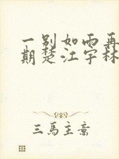一别如雨再无归期楚江宇林汐