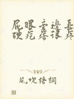 屁眼旁边长了个硬疙瘩很疼