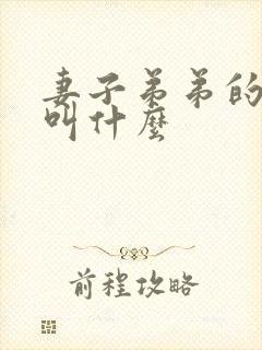 妻子弟弟的儿子叫什么 妻子弟弟的儿子叫什么