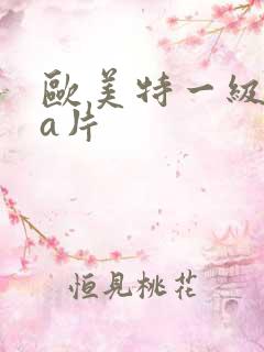 欧美特一级aaa片