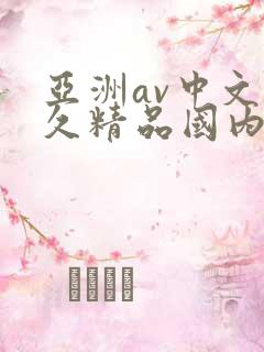 亚洲av中文久久精品国内