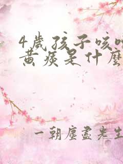 4岁孩子咳嗽有黄痰是什么原因