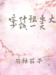 喀什租车大约多少钱一天