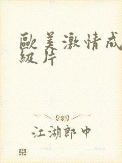 欧美激情成人一级片