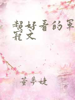 超好看的军婚甜宠文