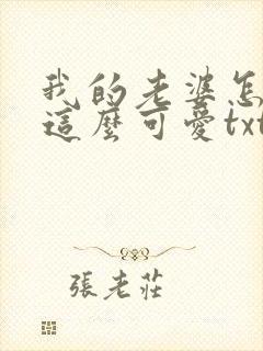 我的老婆怎么能这么可爱txt