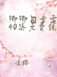 卿卿日常电视剧40集免费观看