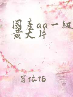 国产aa一级特黄大片