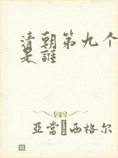 清朝第九个皇帝是谁