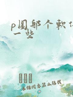 p图那个软件好一些