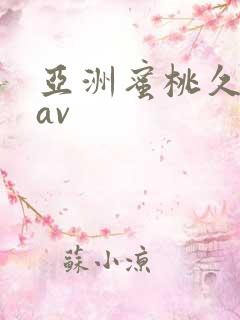 亚洲蜜桃久久久av