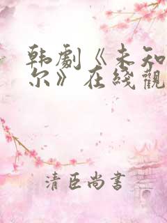 韩剧《未知的首尔》在线观看中文