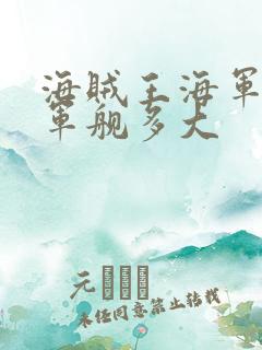 海贼王海军各型军舰多大