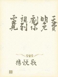 电视剧明天也想见到你免费观看