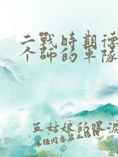 二战时期德国一个师的军队