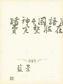 赌神4国语版免费完整版在线观看