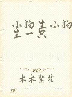 小狗生小狗多久生一只