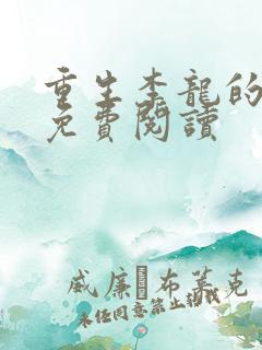 重生李龙的小说免费阅读