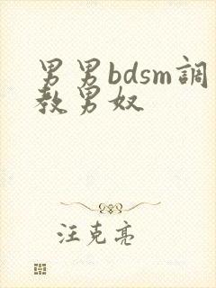 男男bdsm调教男奴
