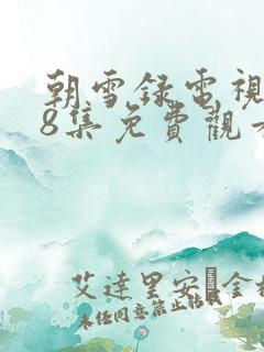 朝雪录电视剧38集免费观看全集高清
