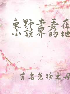 东野圭吾在推理小说界的地位