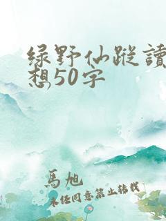 绿野仙踪读后感想50字