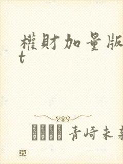 权财加量版txt