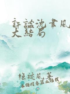 许谧沈聿风后续大结局