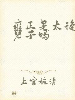 雍正是太后的亲儿子吗