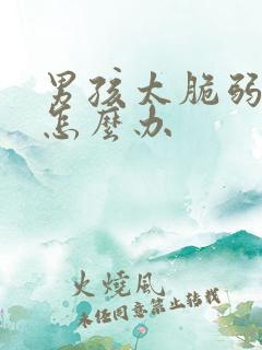 男孩太脆弱爱哭怎么办
