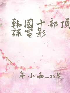 韩国十部顶级间谍电影
